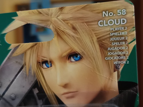 FINAL FANTASY VII Cloud Strife Amiibo nº58 precintado new Super Smash Bros - Imagen 3 de 4