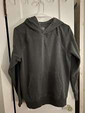 Wonder Nation Dark Gray Fleece Pullover Hoodie Boy  s L 10-12 Husky