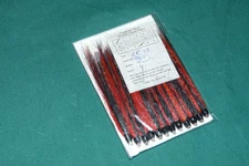 12 new Fulling Mill Brass tube flies Black/orange 2.5"