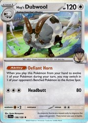 Hop's Dubwool 136/159 Journey Together Holo Rare