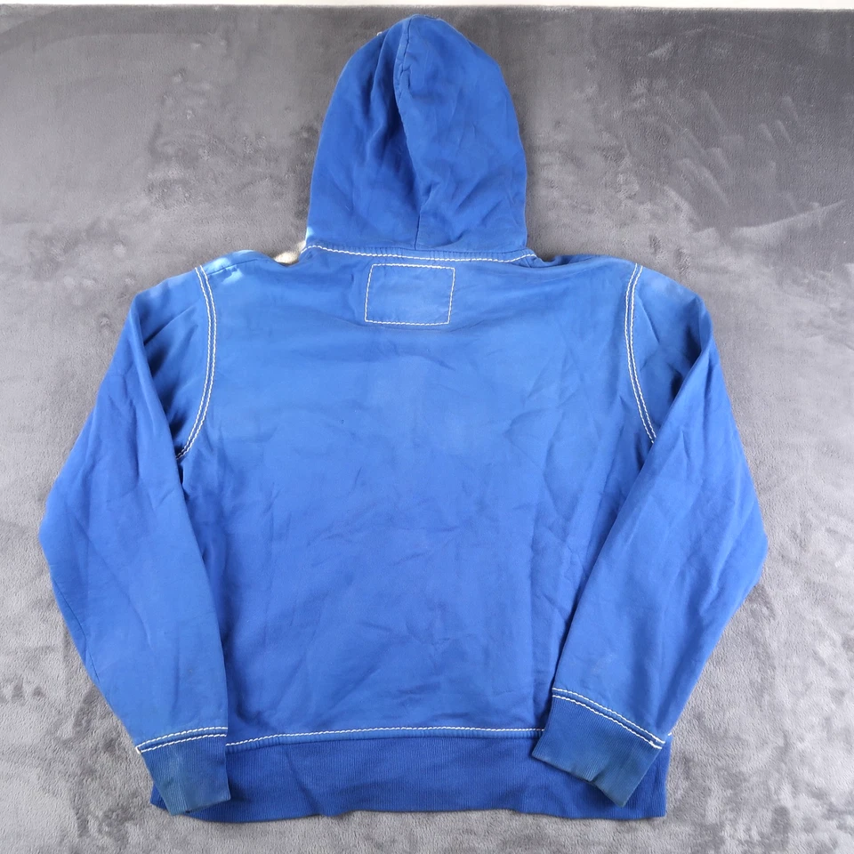 Moletom com capuz True Religion Big T masculino 3XL azul Buda logotipo Y2K - Imagem 2 de 4