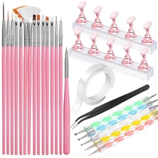 Nail Art Tools Set, Nail Stand for Press on Holder for Painting Nails, Nail Art