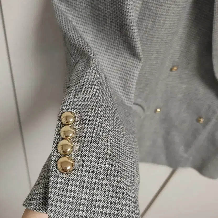 Hannsom System Checked Jacket Double Button - image 4