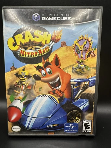 Crash Nitro Kart - Nintendo GameCube NO GAME. Cover art & Manual ONLY.