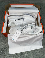 Nike Air Zoom Herren Laufschuhe Sneaker Mesh atmungsaktiv Weiß/Grau EU 42