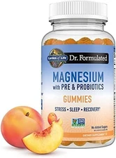 Garden of Life Magnesium Citrate Gummies, Peach, 60 Count