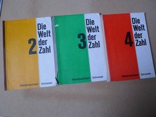Die Welt der Zahl. Niedersachsen - Schroedel - 1966 - 3 Bände