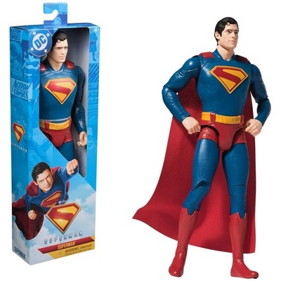 New Box DC Comics SUPERMAN, 12'' Tall Superhero Action Figure, for Ages 4 & up