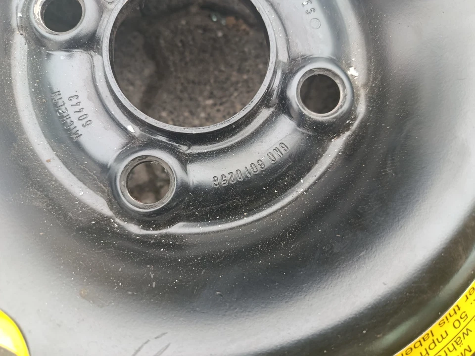 Notrad VW Golf 3 Polo 6N Lupo 3,5x14 ET42 4x100 6N0601025G 105/70 R14 - Bild 3 von 4