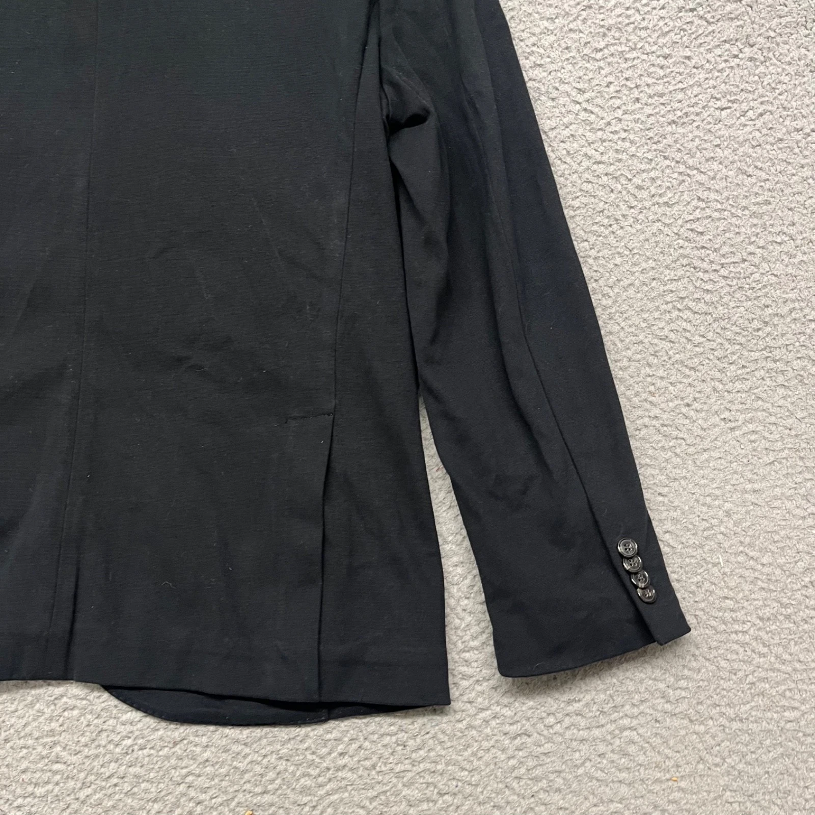 Polo Ralph Lauren Blazer Mens L Black Knit Preppy Classic Collegiate Cotton - product detail image 16