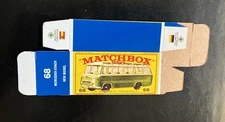 Matchbox #68 Mercedes Coach New Model ‘64-‘69 Type E Repro Box 