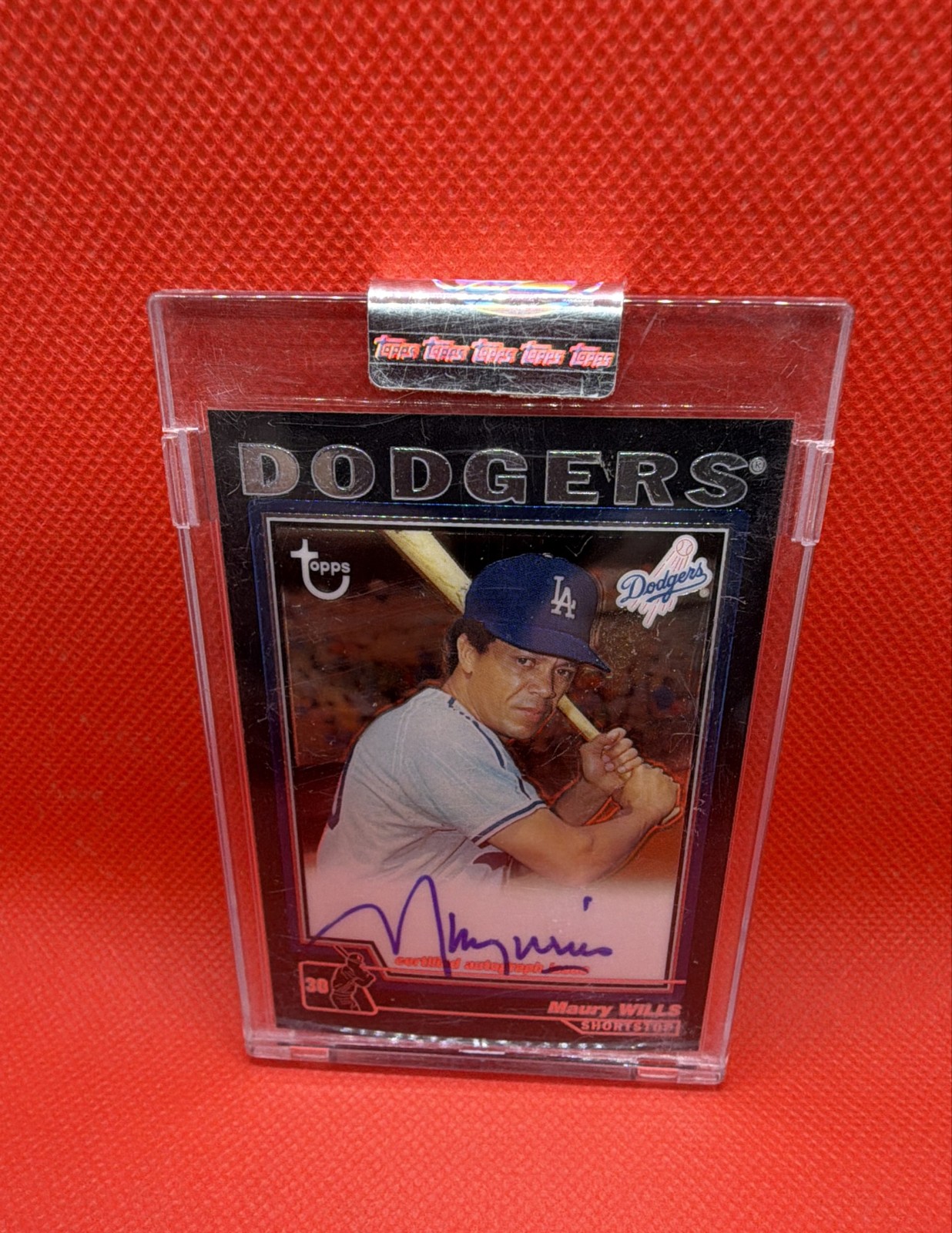2004 Topps Retired Signature Edition - Autographs Maury Wills #TA-MW (AU)
