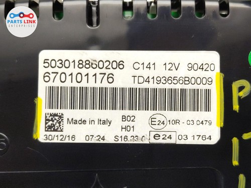 2017-2020 MASERATI LEVANTE SPEEDOMETER INSTRUMENT CLUSTER ODOMETER ASSEMBLY M161 - Picture 7 of 7