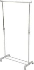 AAMEN steel Heavy Duty Clothes Rail With Wheels & Adjustable Height Clothes Rail