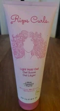 Rizos Curls Light Hold Styling Gel For Curly & Wavy Hair, Silicone-Free (8oz)