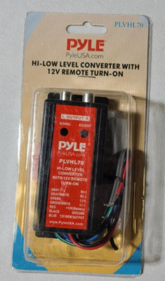 Pyle PLVH70 Hi-Low Converter with 12V Remote Turn On