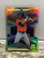 2023 Elite Extra Edition Cole Foster Gold Prime Numbers Die-Cut /10 Giants