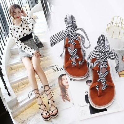 flat shoes wrap around ankle