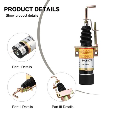 Easy Installation 12V/24V Fuel Shut Off Solenoid 36607197 For Diesel Engine - Picture 22 of 45
