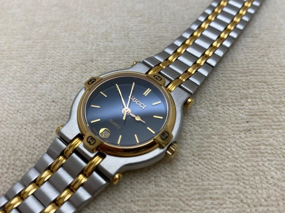 GUCCI 9000L BLACK face VINTAGE Ladies Quartz WATCH eBay