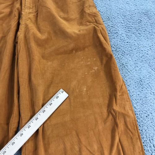 LF Markey Pants Womens 6 US Fat Boy Trouser Baggy Wide Corduroy Brown - Picture 3 of 14