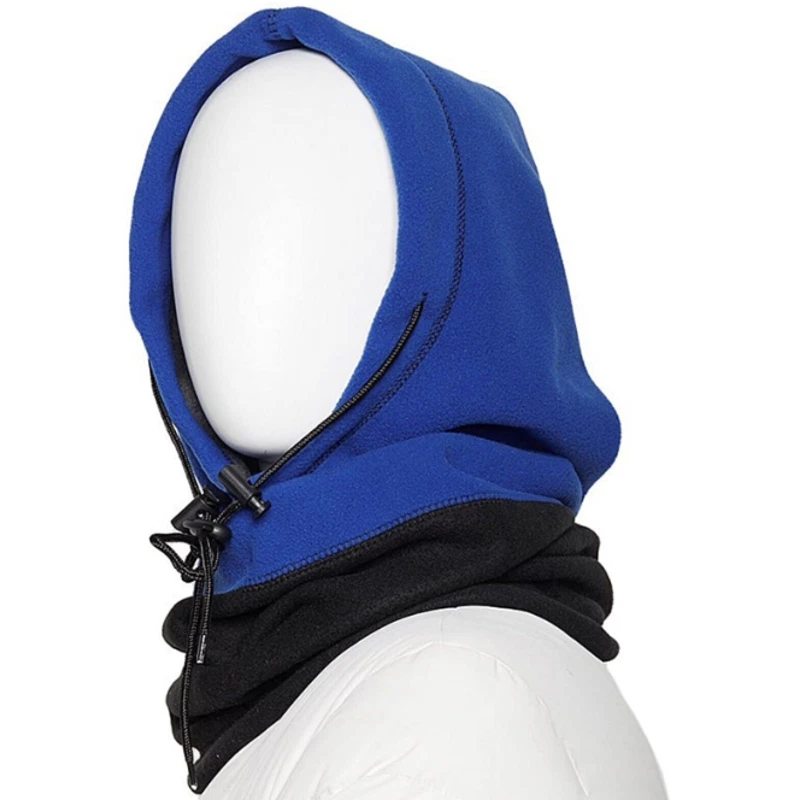 Hot Headz 6 in 1 Fleece Hood Adjustable Bundle Pink & Blue NWT