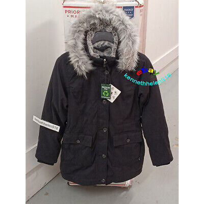 Hollister Teddy Lined Parka Jacket With Faux Fur Hood in Green