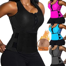 Women Sauna Corset Waist Trainer Sweat Vest Tummy Control Gym Slim Body Shaper