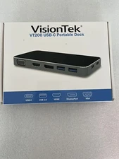 VisionTek VT200 Dual Display USB-C Docking Station