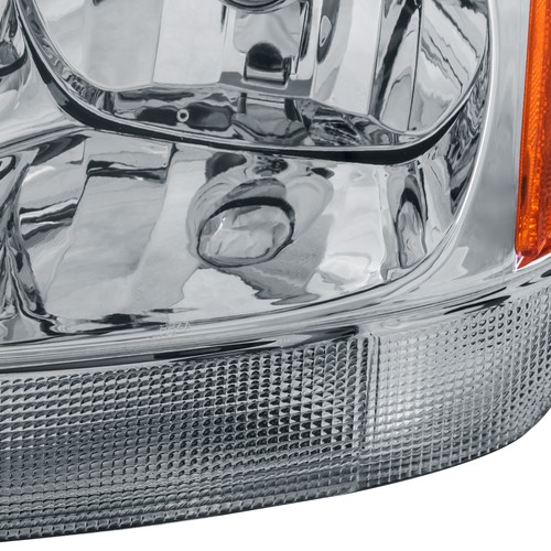 Set Chrome Headlights For 1999-2004 Jeep Grand Cherokee Clear Lamps - Bild 7 von 14