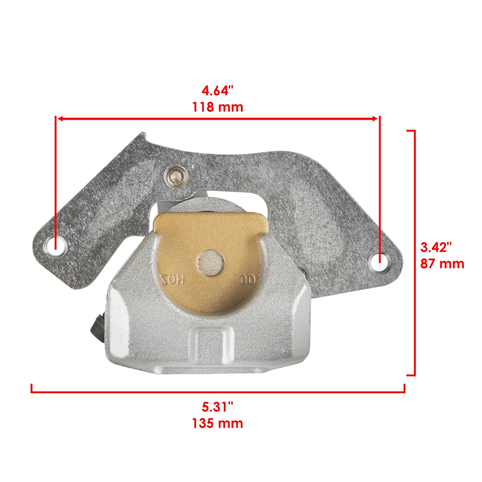 Front Left Right Brake Caliper W/ Pad For Honda TRX420FM Rancher 420 4X4 2007-21 - Image 2 of 4