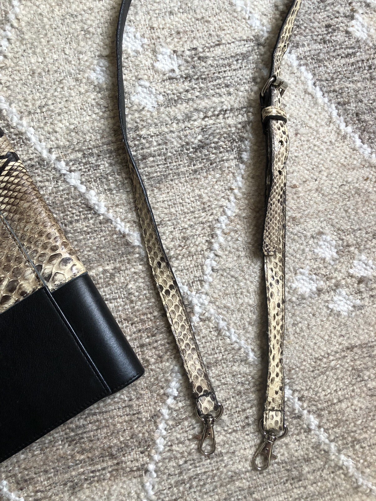 Yigal Azrouel Oversize Leather and Python Snakesk… - image 7