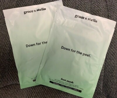 2x Grace & Stella Dr. Pedicure Exfoliating Foot Peeling Mask