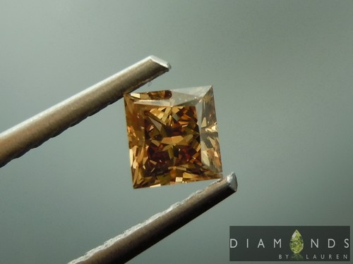 .48ct Natural Brown VS1 Princess Cut Diamond GIA R6837 Diamonds by Lauren - Picture 5 of 9