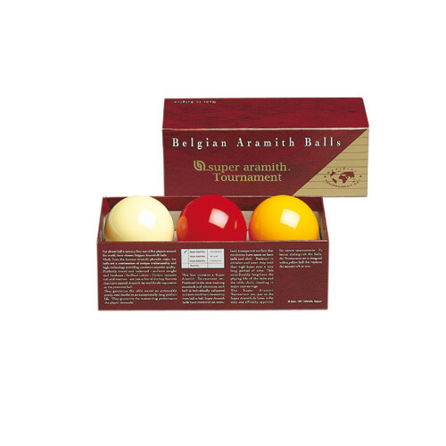 Billes billards francais Aramith Tournament Carambole 61.5mm jeu de 3 boules