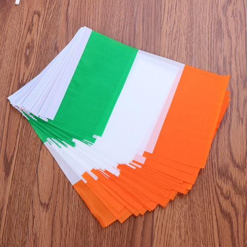 20 Pcs Hand Waving Flag Handheld National Irish Small Mini Flags Sticks with - Imagen 11 de 12