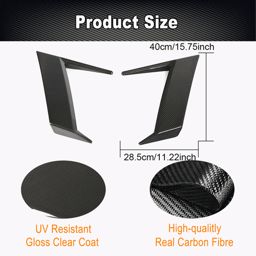 For Benz G Wagon W463 W464 G500 G63 Real CARBON Side Fender Vent Splitters - Picture 6 of 11