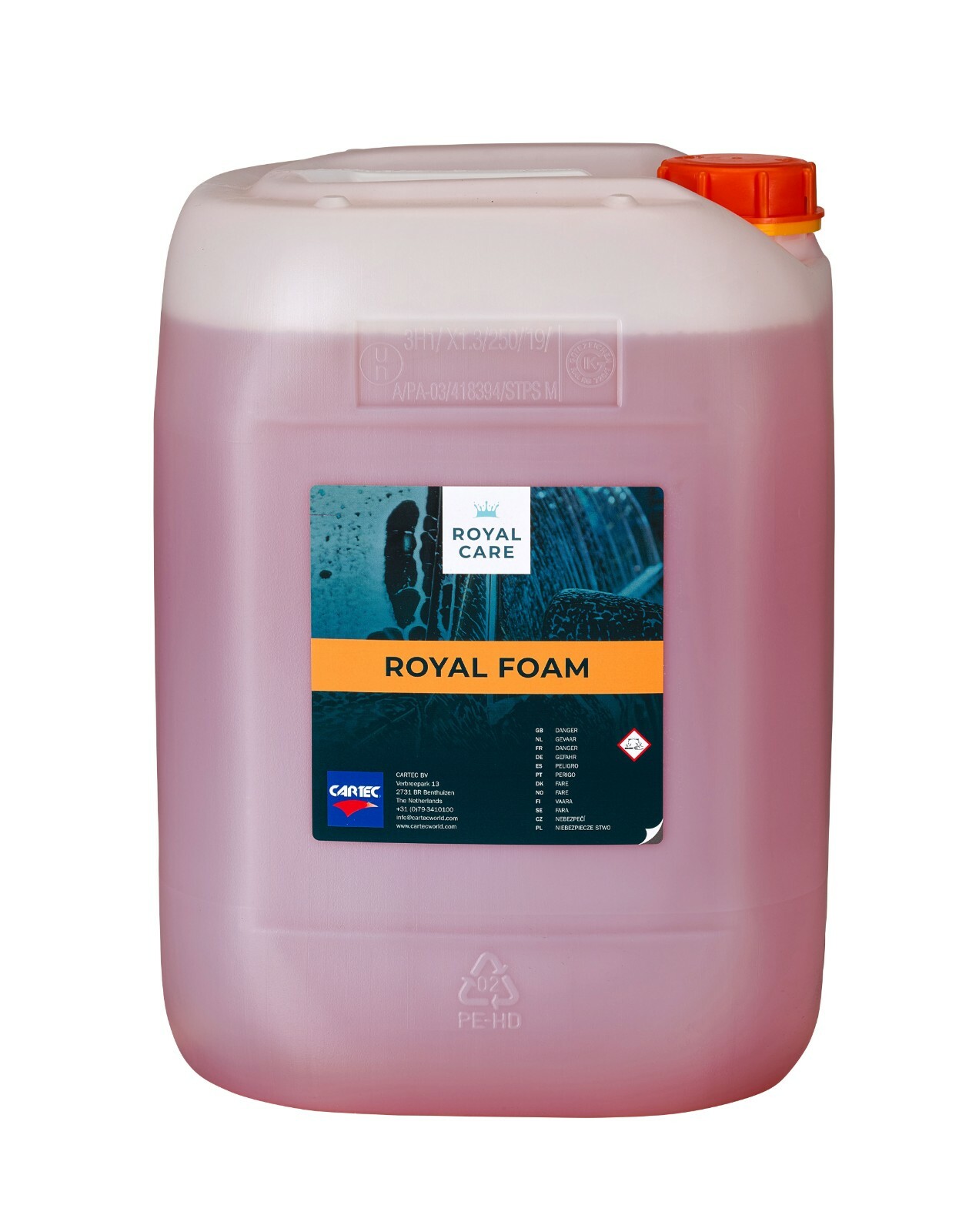 CARTEC ROYAL FOAM+ - Shampoo Schiumogeno per Autolavaggio 10L