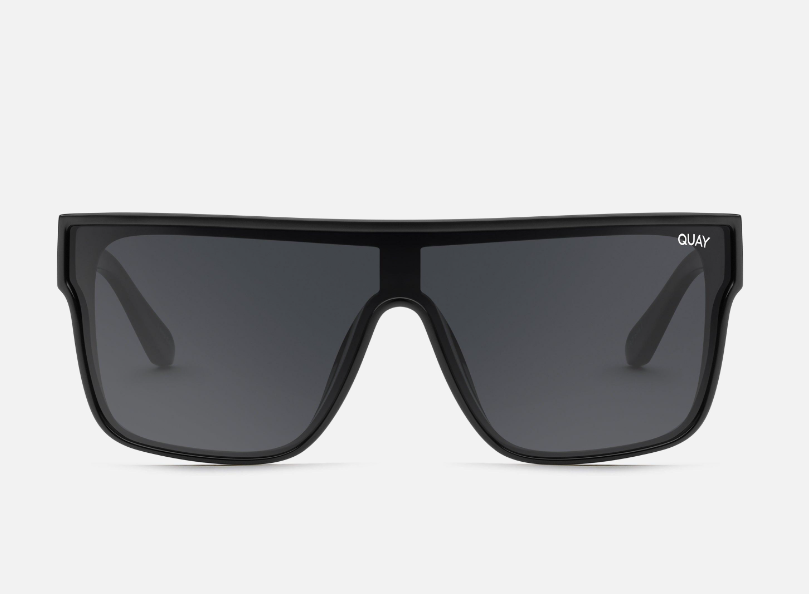 Quay Australia Nightfall Curve Shield Sunglasses 50MM Black