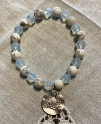 Hand Crafted Beaded Sister Charm Bracelet Jewelry BEA-8