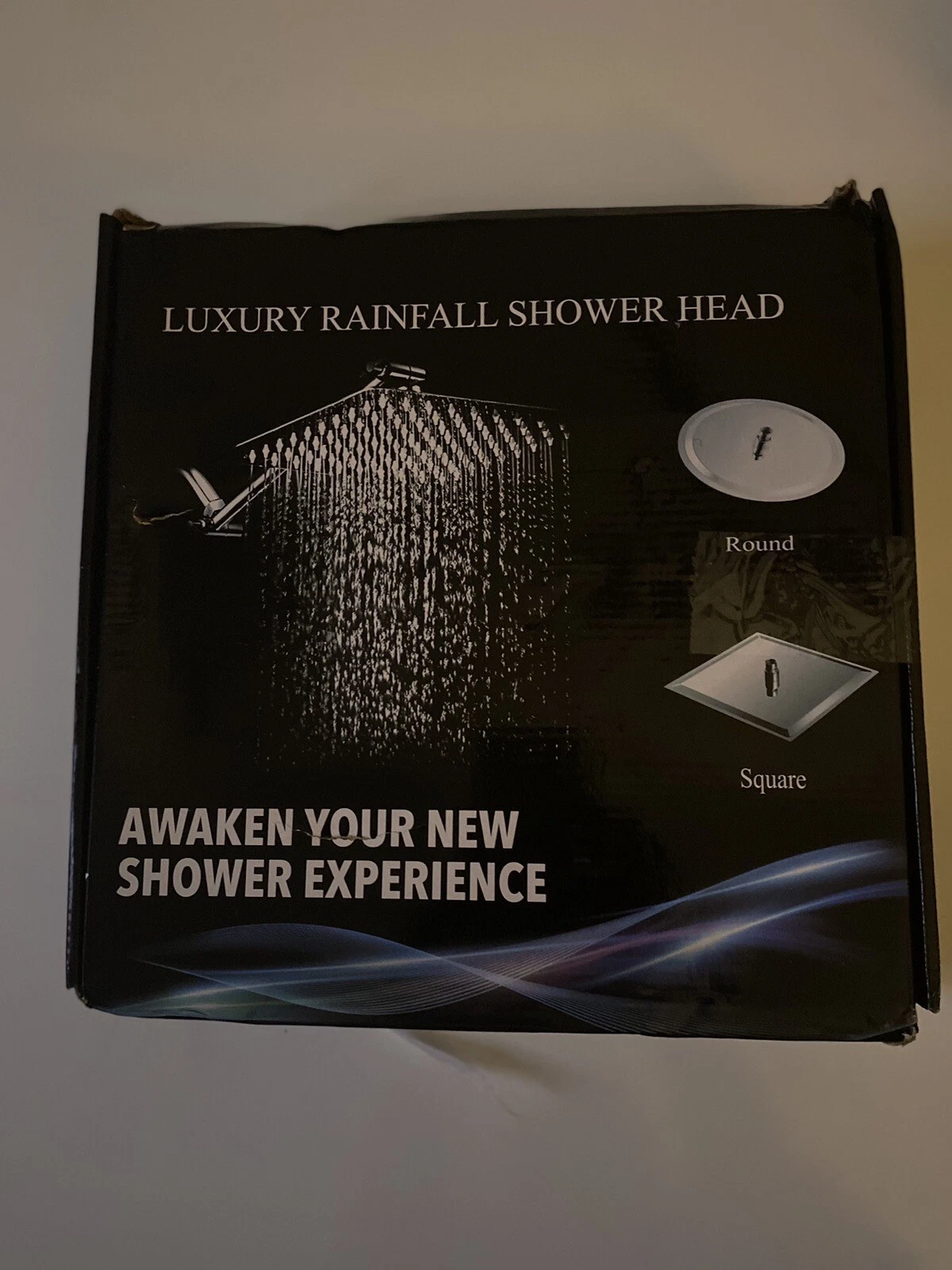 Luxury RainFall Shower Head 12 Inch High Pressure Showerhead with 11 Inch Arm