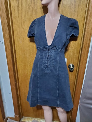 nwt Free People Denim Mini Dress sz 6 