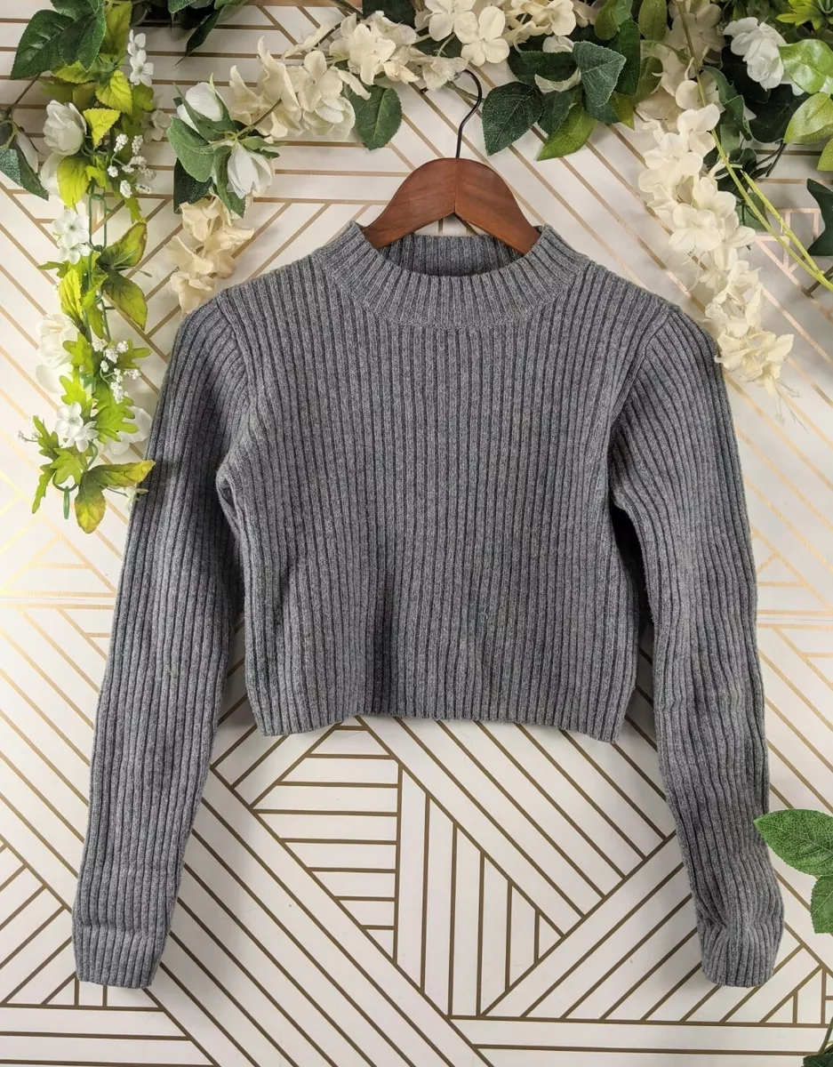 Brandy Melville Ribbed Sweater Long Sleeve Mock Neck Size XS/S