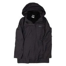 Jack Wolfskin Texapore Coat Grey Womens Uk 8