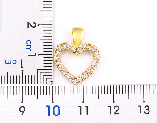 Fashion Jewelry Gold Cubic Zircon Heart Necklace 350 - 第 4/7 張圖片