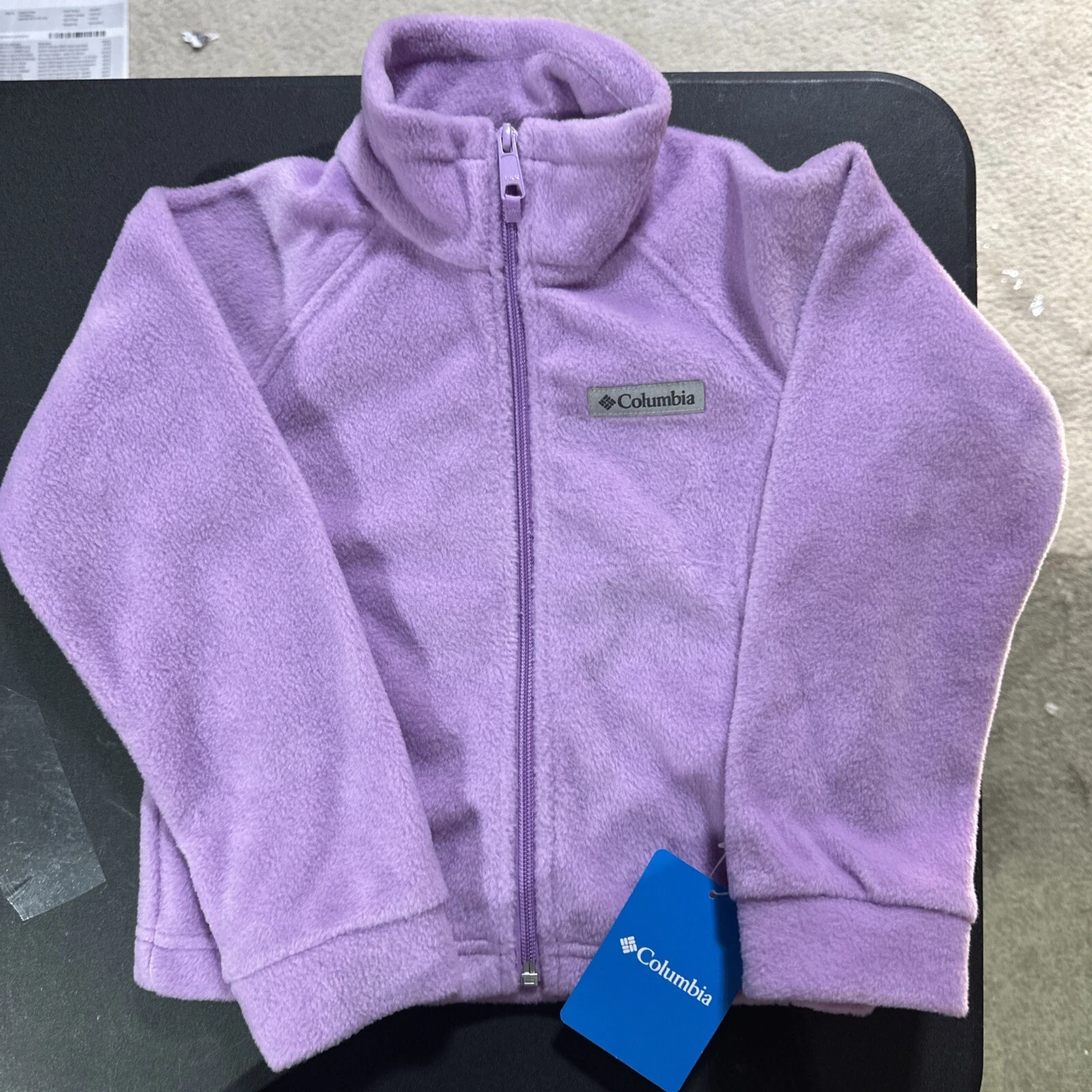 kids columbia fleece jacket - Purple -XXS