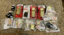 Lot of lighting parts Metal Shell, outlet adapter, bracket mount etc Nice New