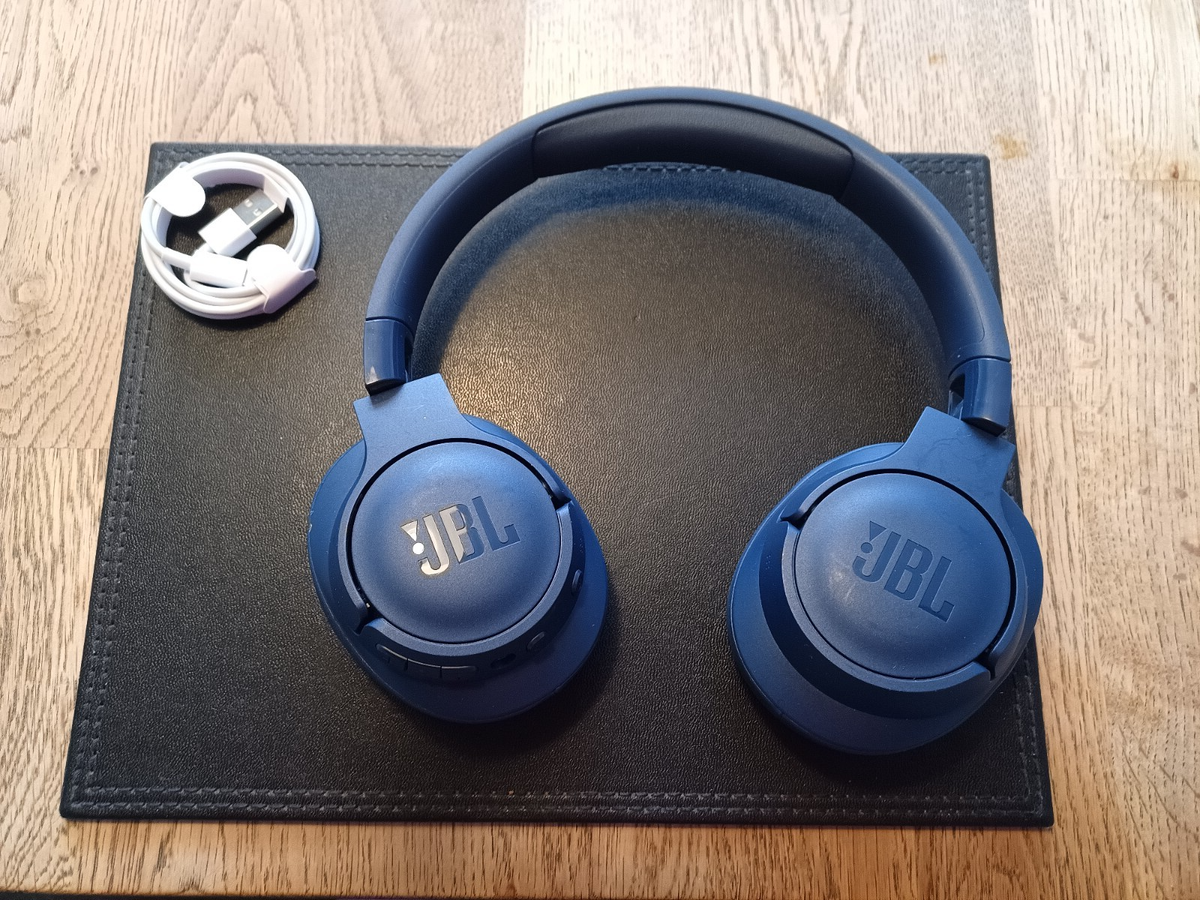 JBL TUNE 770 NC Wireless Bluetooth Headphones In Blue 0405 UK
