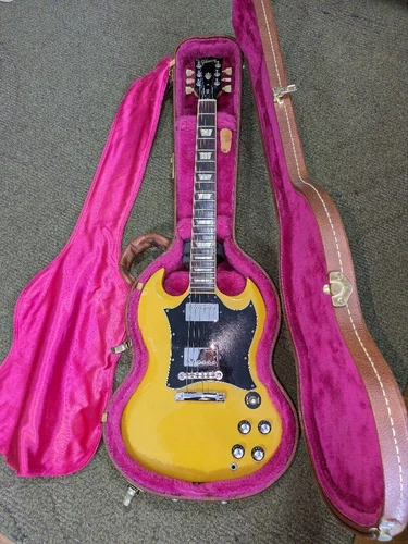Electric Guitar Gibson SGSPEBGHI Model SG 1992 TV Yellow S/N 94012484 with Case