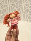 Vintage 1984 Cabbage Patch Lids Orange Pigtails Mini Figure